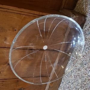 Crystal Shallow Serving Bowl